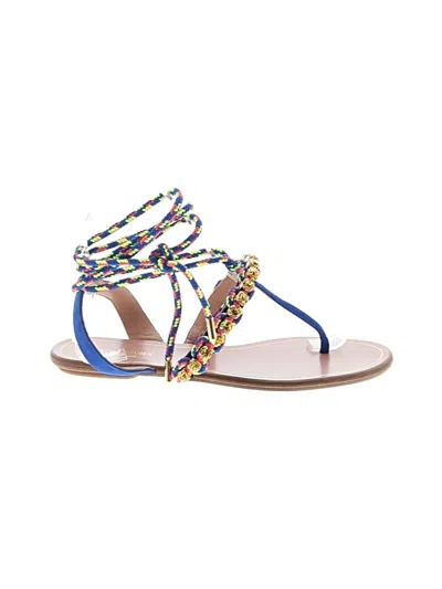 Pre-owned Aquazzura Sandals In Blue