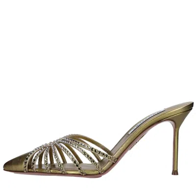 Aquazzura Sandals Green In Verde Blu E Verdi