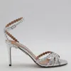 Aquazzura Sandals Light And Natural In Silver