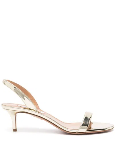 Aquazzura Sandals In Metallics