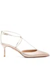 Aquazzura Roman Romance 65mm Pumps In Platino/light Copper