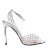 Shop Aquazzura Sandals In Silver