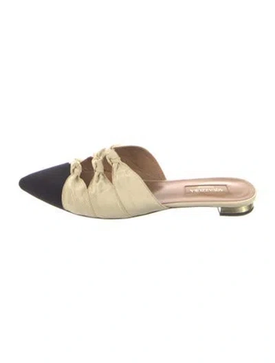 Pre-owned Aquazzura Satin Flats