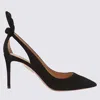 Aquazzura Bow Tie 105mm Leather Pumps