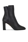 Aquazzura Sellier 85 Leather Ankle Boots In Black