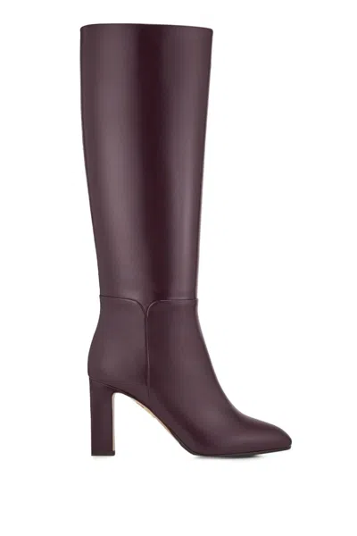 Aquazzura Sellier Boots In Glossy Leather In Multicolor