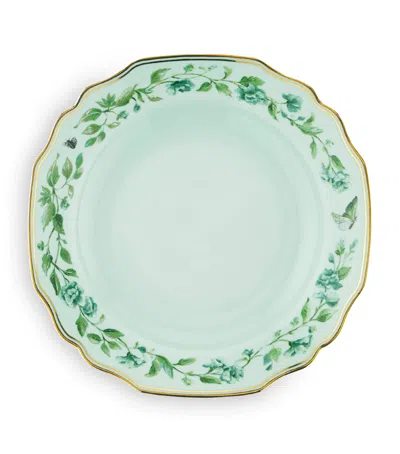 Aquazzura Set Of 2 Secret Garden Soup Plates In Green