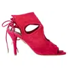 Aquazzura Sexy Thing Sandals In Pink Suede