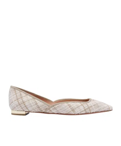 AQUAZZURA AQUAZZURA CHECKED BALLETS