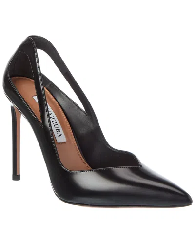 Aquazzura Sheeva 105 Leather Pump In Black