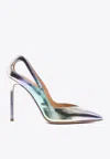 Aquazzura Sheeva 105 Pumps In Metallic Leather