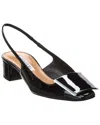 Aquazzura Shibuya 35 Patent Slingback Pump In Black