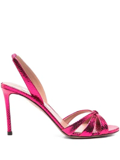 Aquazzura 85mm Tati Slingback Sandals In Pink