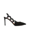 Aquazzura Decollete Bootie Pump 85 In Suede