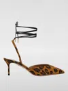 Aquazzura Beyond Leather-trimmed Leopard-print Suede Pumps In Braun