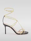 Aquazzura Roman Romance 85mm Sandals In Gold