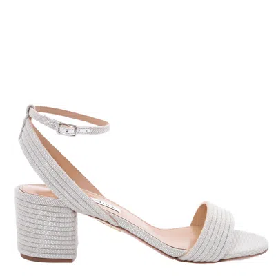 Aquazzura Silver Sundance 50 Sandals
