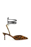 Aquazzura Beyond Leather-trimmed Leopard-print Suede Pumps In Multi