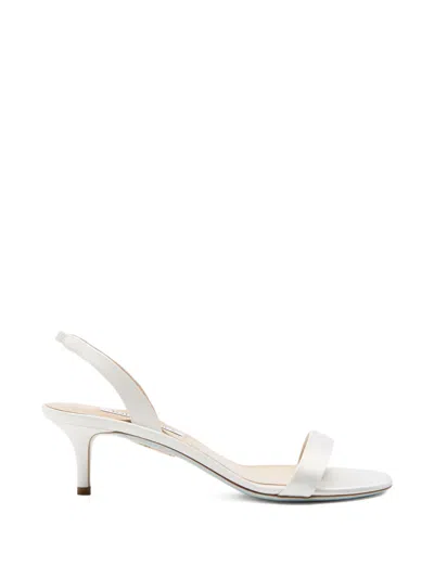 Aquazzura Slingback Strap Sandals In Gray