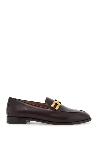 Aquazzura Women's Smooth Leather Brandi Loafers In In Purple