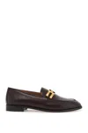 AQUAZZURA SMOOTH LEATHER BRANDI LOAFERS IN