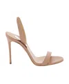 Aquazzura So Nude 105mm Sandals In Nude