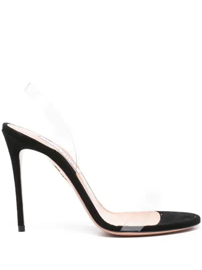 Aquazzura So Nude 105mm Slingback Sandals In Neutrals