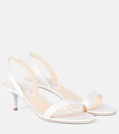 Aquazzura So Nude 50 Satin Sandals In White