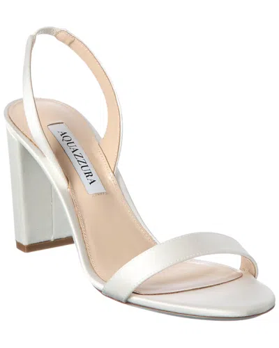 Aquazzura So Nude 85 Leather Sandal In Black