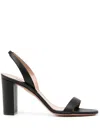 Aquazzura Sandals So Nude Block 85 Suede In Black
