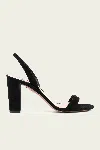 Aquazzura So Nude 85 Leather Slingback Sandals