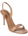 AQUAZZURA SO NUDE LEATHER SANDAL