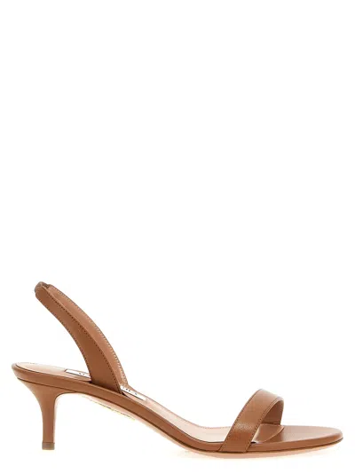 Aquazzura So Nude Sandal 50 In Soft Gold In Light Gold