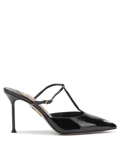 Aquazzura "sorbonne 85 Mm" Mules In Black