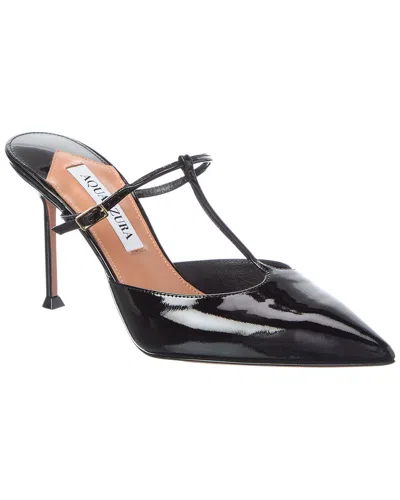 Aquazzura Sorbonne 85 Patent Pump In Animal Print