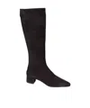 Aquazzura Saint Honore 35 Boile In Suede Black Color In Black