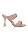 Aquazzura Square Toe Muller Shoes In Pink