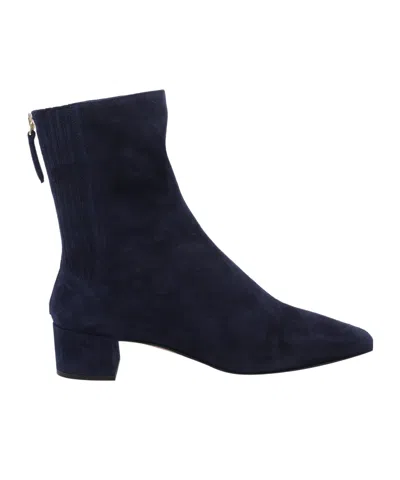 Aquazzura Square-toe Ankle Boots In Black
