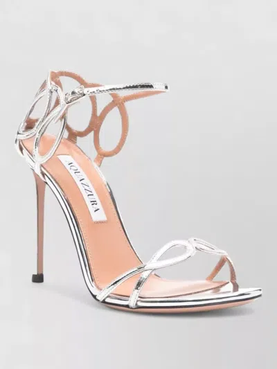 Aquazzura Stiletto Heel Pumps Metallic Ankle Strap