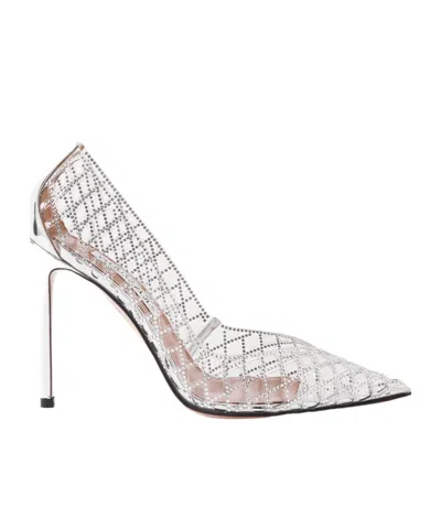Aquazzura Stiletto Pointed Toe High Heels In White