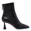 Aquazzura Woman Ankle Boots Black Size 7.5 Leather In Black