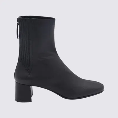 AQUAZZURA AQUAZZURA BLACK LEATHER SAINT HONORE BOOTS