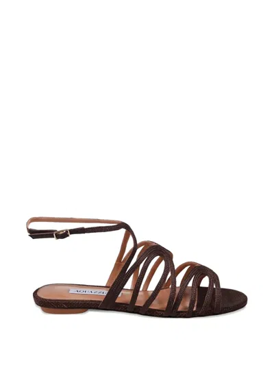 Aquazzura Strappy Buckle-fastening Sandals In Multi