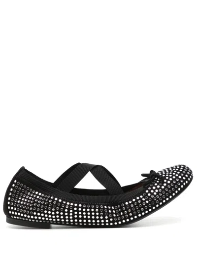 AQUAZZURA STRASS BALLERINA SHOES