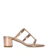 Aquazzura Stud-embellished Tequila Sandals 50 In Gold