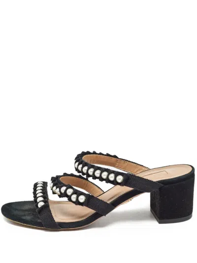 Pre-owned Aquazzura Suede 60mm Leather Sandals