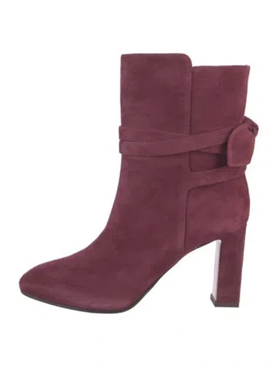 Pre-owned Aquazzura Suede Boots In Multi