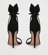 Aquazzura Suede Bow Tie Sandals 105