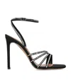 Aquazzura Embellished Fabric Mistica Sandals