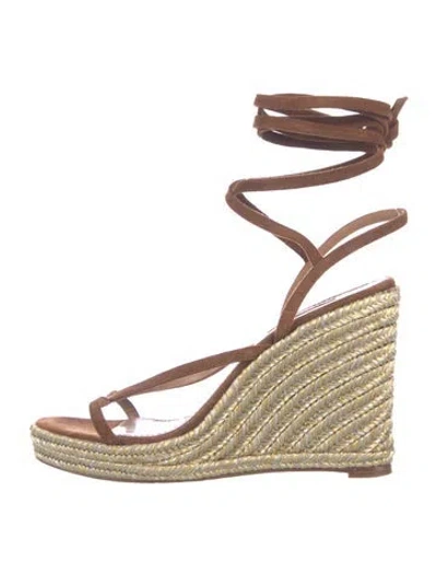 Pre-owned Aquazzura Suede Espadrilles